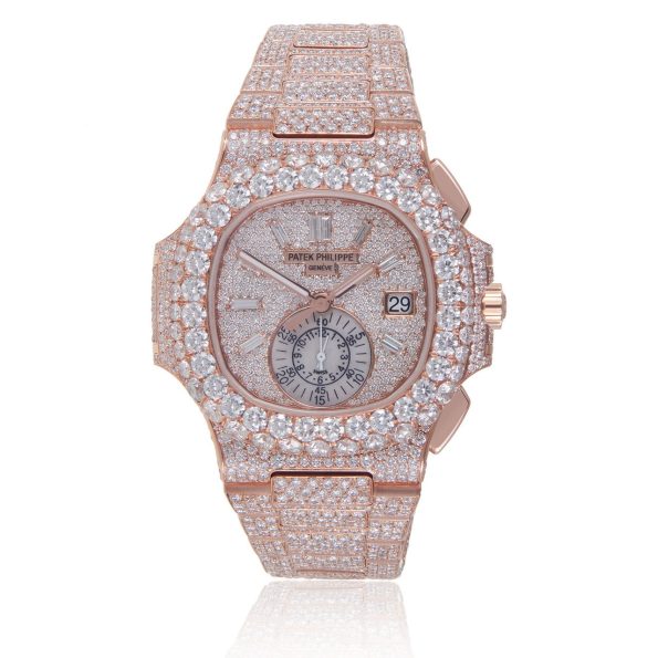 Patek-Philippe-Rose-Gold-Nautilus-5980-Custom-Diamond-Mens-Watch