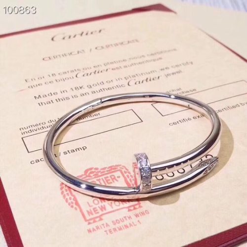 1:1 Replica Cartier Juste Un Clou SM Bracelet White Gold B6062417 photo review