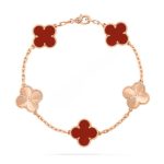 all-the-rage-van-cleef-arpels-vintage-alhambra-bracelet-5-motifs-rose-gold-with-carnelian98f13708210194c475687be6106a3b84-595×595