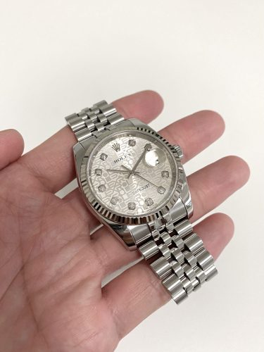 ROLEX DATEJUST SILVER DIAL STAINLESS STEEL 31MM SWISS REPLICA m278274.0012 photo review