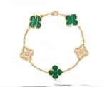 replica-van-cleef-arpels-vintage-alhambra-bracelet-5-motifs-with-diamonds-and-malachite34173cb38f07f89ddbebc2ac9128303f