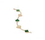 replica-van-cleef-arpels-vintage-alhambra-bracelet-5-motifs-with-diamonds-and-malachite34173cb38f07f89ddbebc2ac9128303f