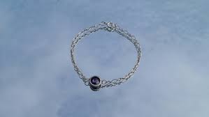 Bracelet in White Gold with Amethysts and Pink Tourmalines photo review