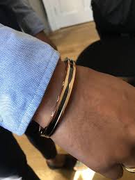 B.zero1 Bangle Bracelet in Rose Gold and White Cermet photo review